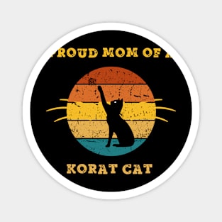 korat cat mom Magnet